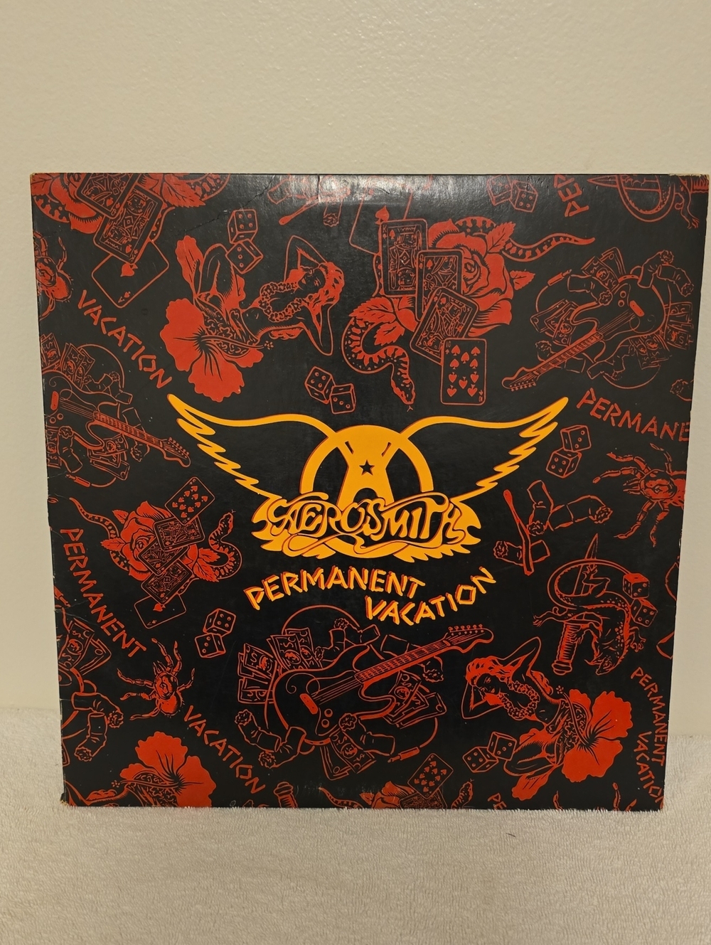 Vintage Areosmith Permanent Vacation Vinyl Album
